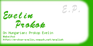 evelin prokop business card